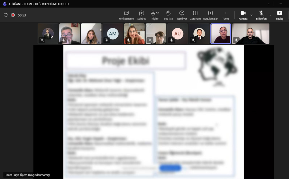 İKÜANTS TEKMER 4. Değerlendirme Kurulu